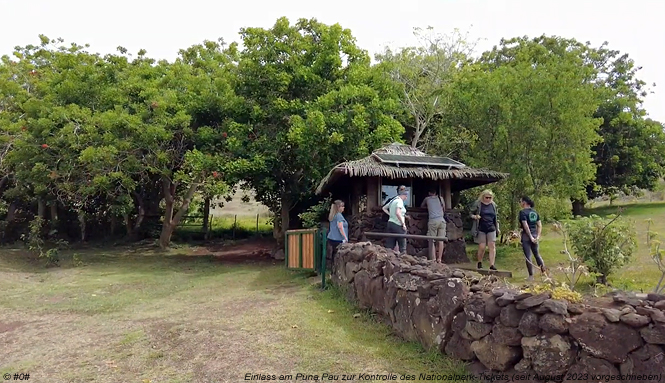 Einlasssperre für Touristen am Puna Pau - Osterinsel